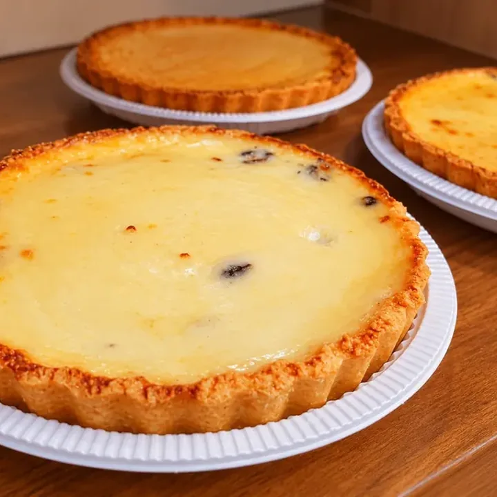 Torta de ricota com passas – Panificadora e Confeitaria Maná